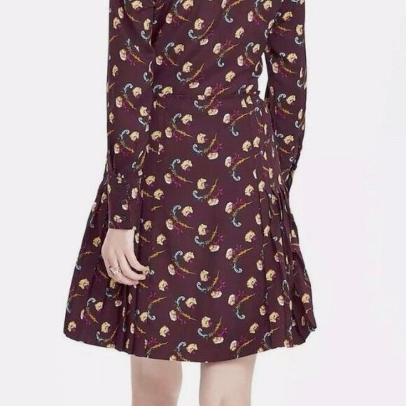 Banana Republic Dress plum/eggplant/ bordeaux size 10 NWOT - Picture 8 of 8